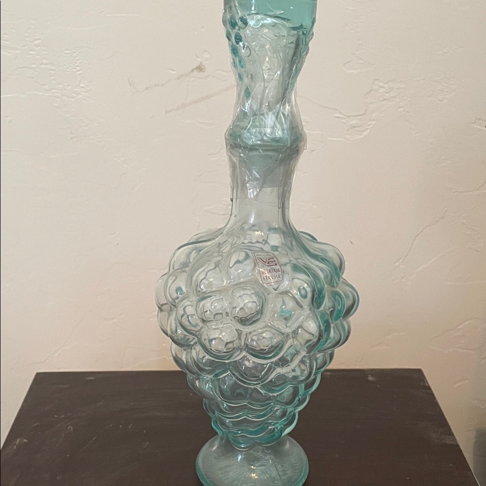 Artisan Teal Glass Vase
